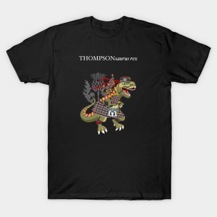 Clanosaurus Rex THOMPSONsaurus rex Thompson Family clan plaid Tartan T-Shirt